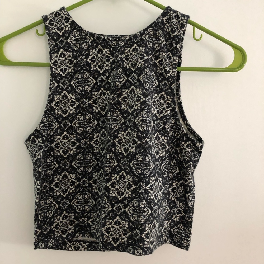 Forever 21 printed crop top